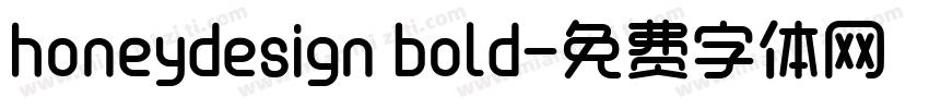 honeydesign bold字体转换